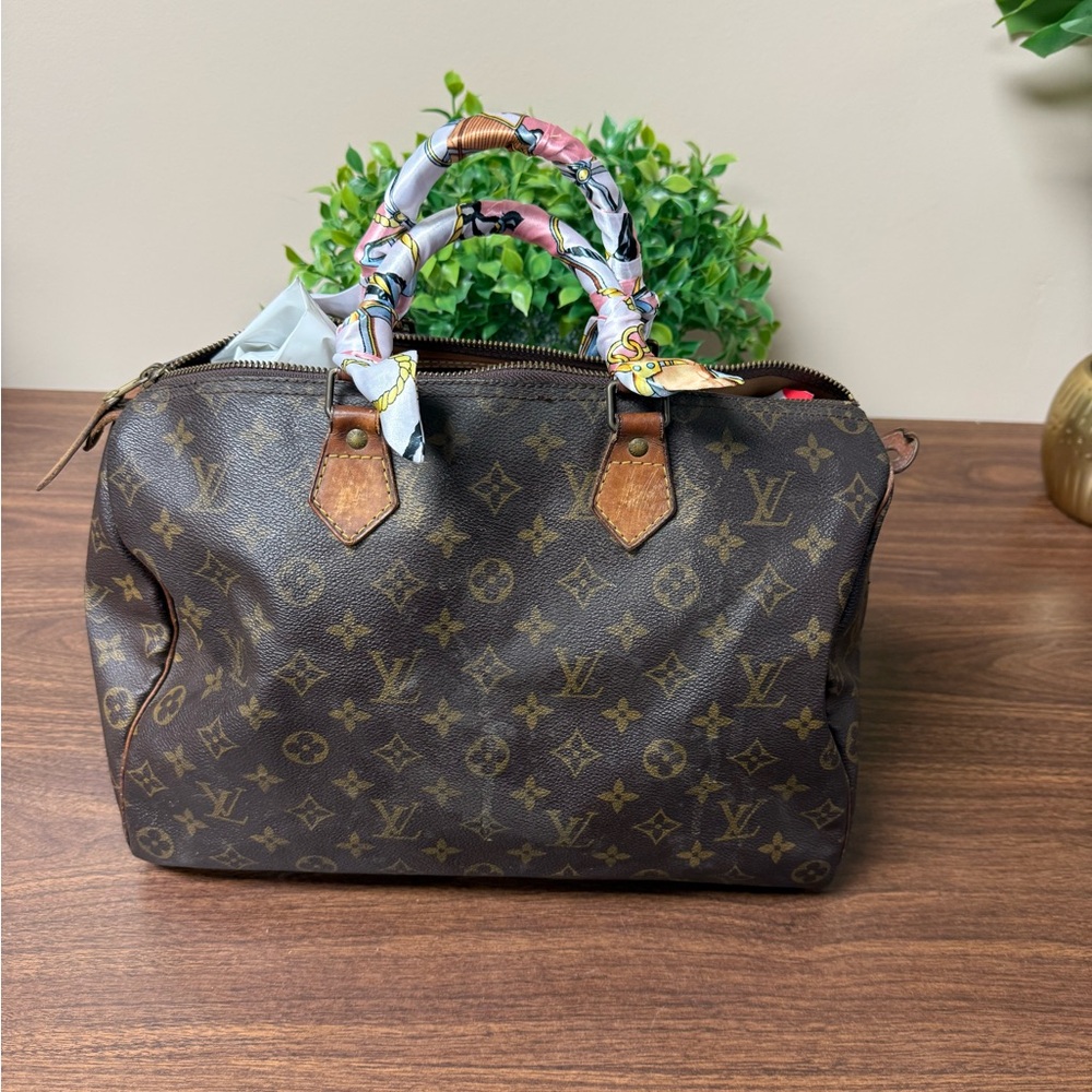 LV Luxury Brown Monogram Speedy Handbag